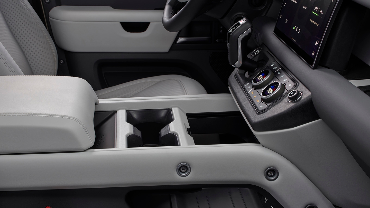 Land Rover Defender review – centre console detail