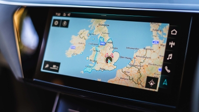 Audi e-tron sat nav view