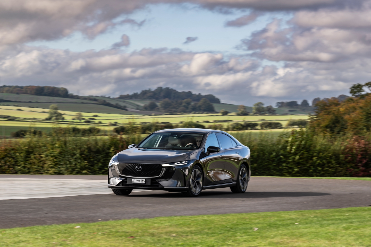 Mazda 6e front driving wide