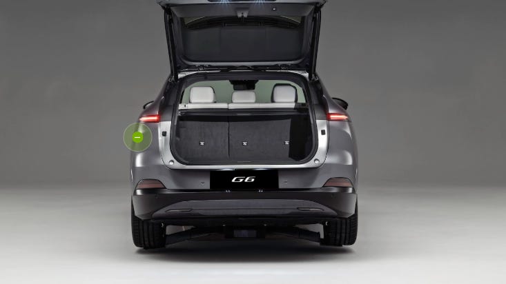 XPeng G6 boot