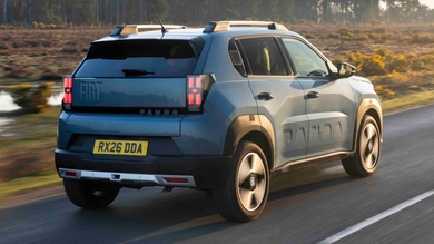 Fiat Grande Panda driving rear/side view