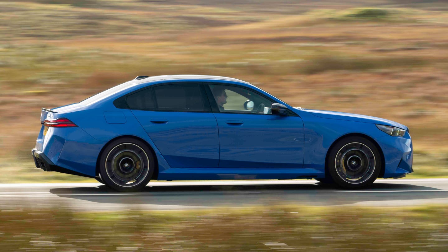 BMW M5 driving side view