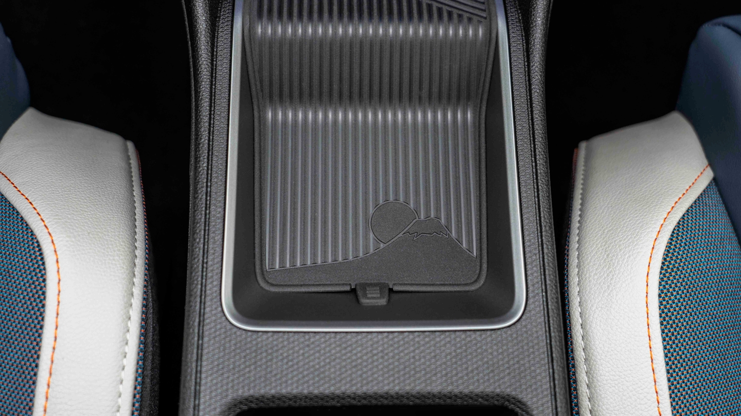 Nissan Micra EV Fuji detail on centre console