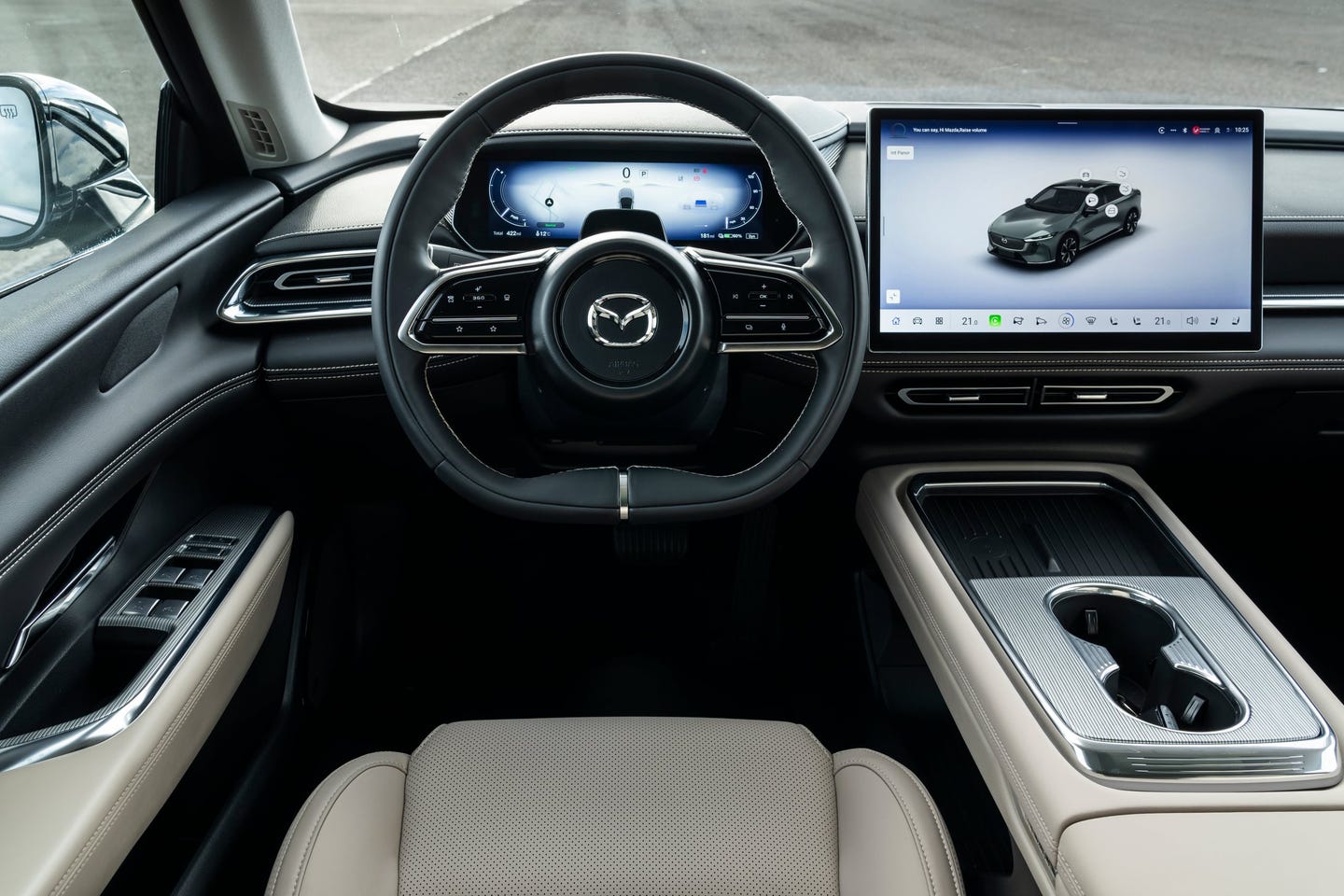 Mazda 6e steering wheel