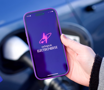 Octopus Electroverse app homepage