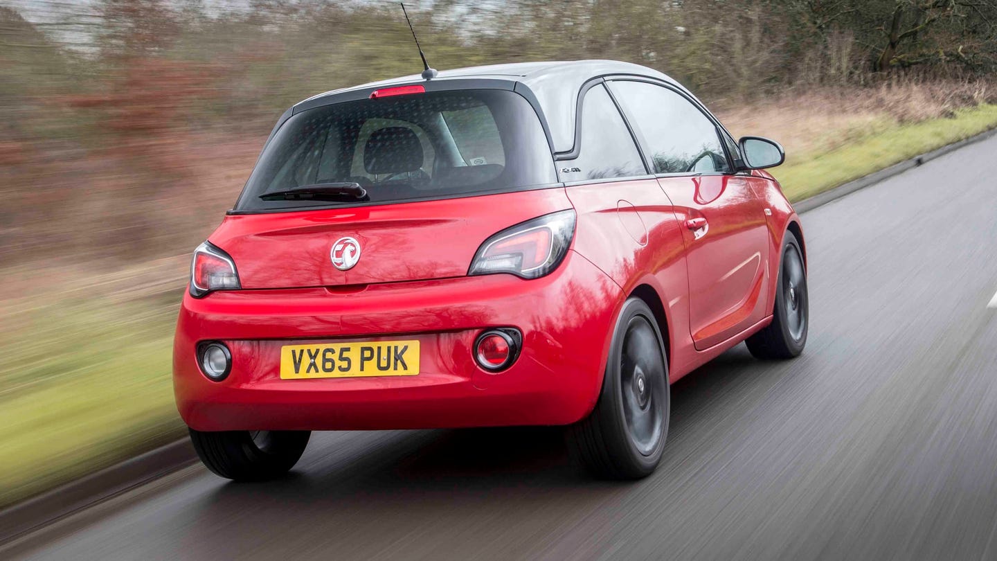 Vauxhall Adam driving rear view