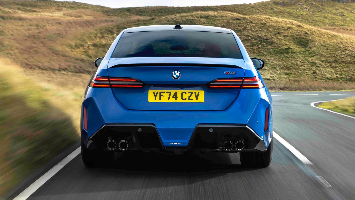 BMW M5 rear view