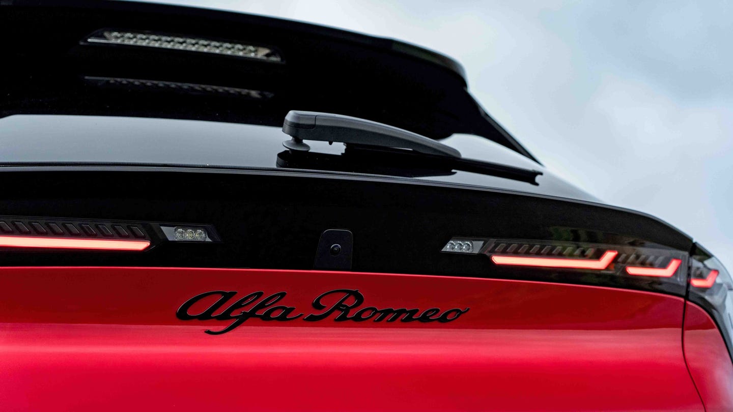Alfa Romeo Junior badge and tail-light
