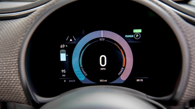 Fiat 500e driver's display