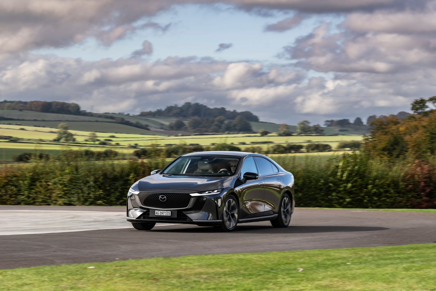 Mazda 6e front driving wide