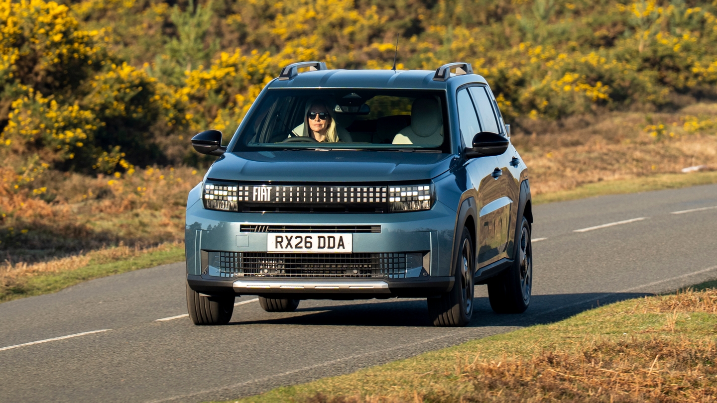 Fiat Grande Panda driving front view