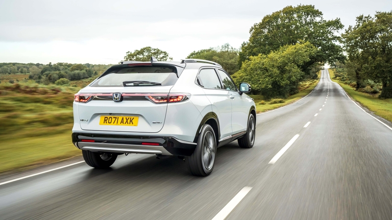 Honda HR-V driving rear view