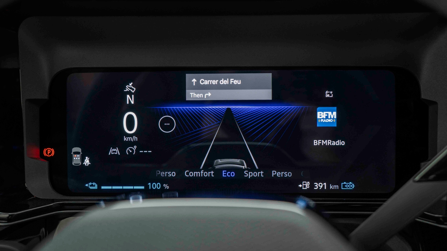 Nissan Micra EV driver's display