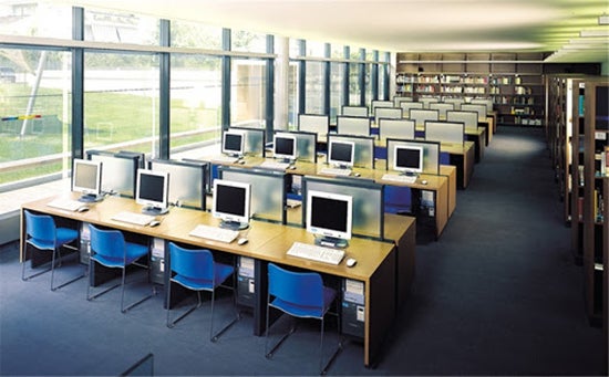 Webseite der Bibliothek