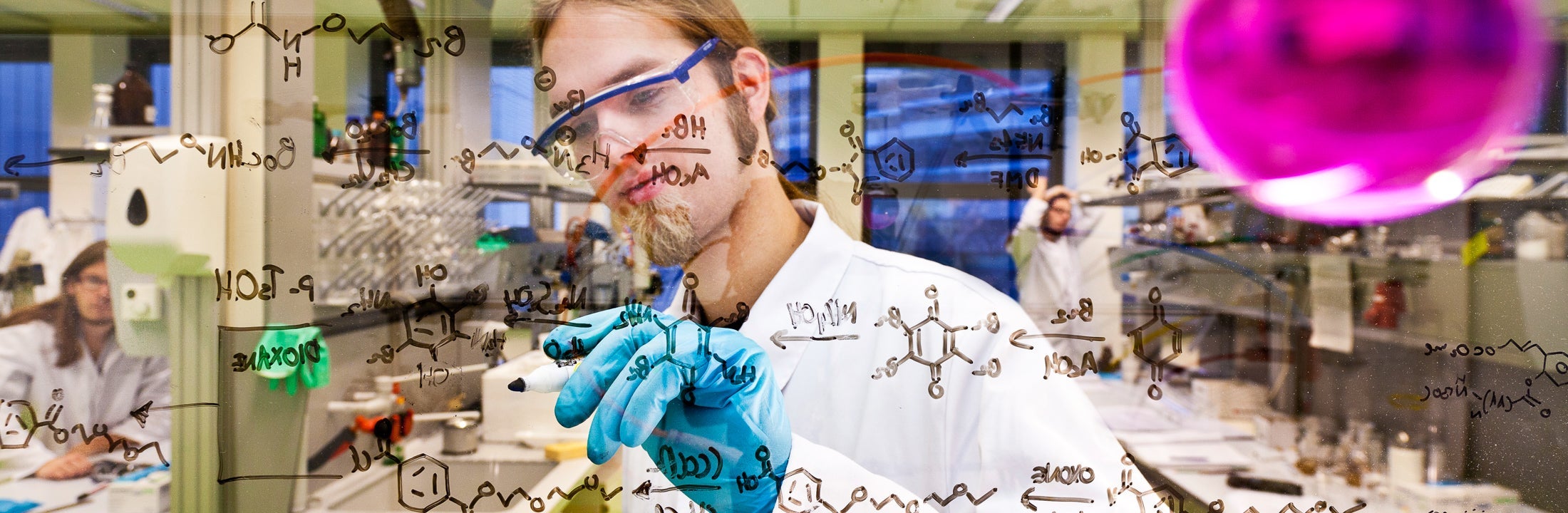 Chemist working in the lab