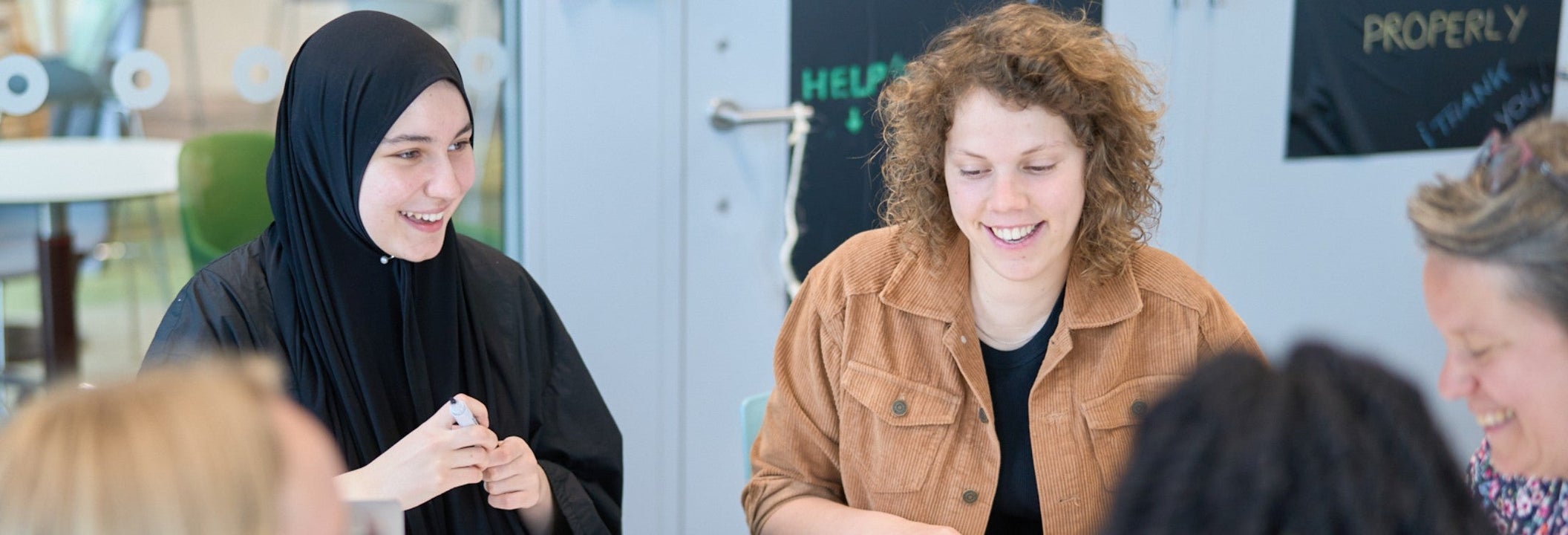 Imane en Noah bij SaP-bijeenkomst