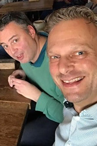 A group of men at a table