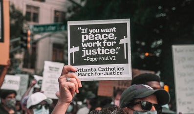 Catholic protesters for justice in Atlanta