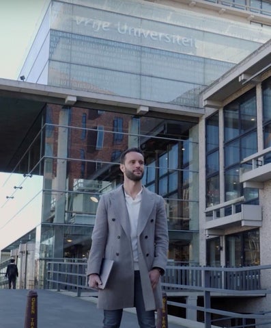 Azzeddine el Attoti voor de VU Amsterdam