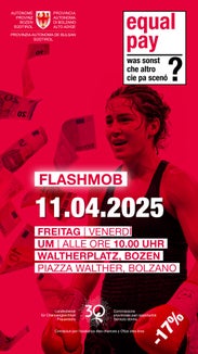 La Commissione provinciale per le pari opportunità invita al Flashmob dell'Equal Pay Day 2025