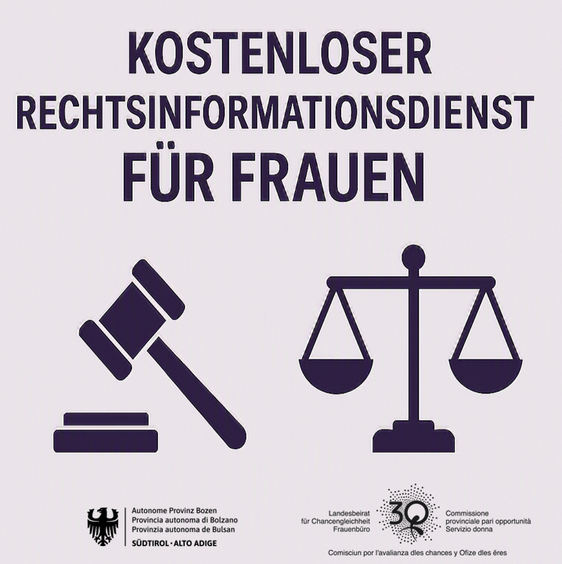 Anmeldungen unter Tel 0471 414141 oder per email an frauenbuero@provinz.bz.it