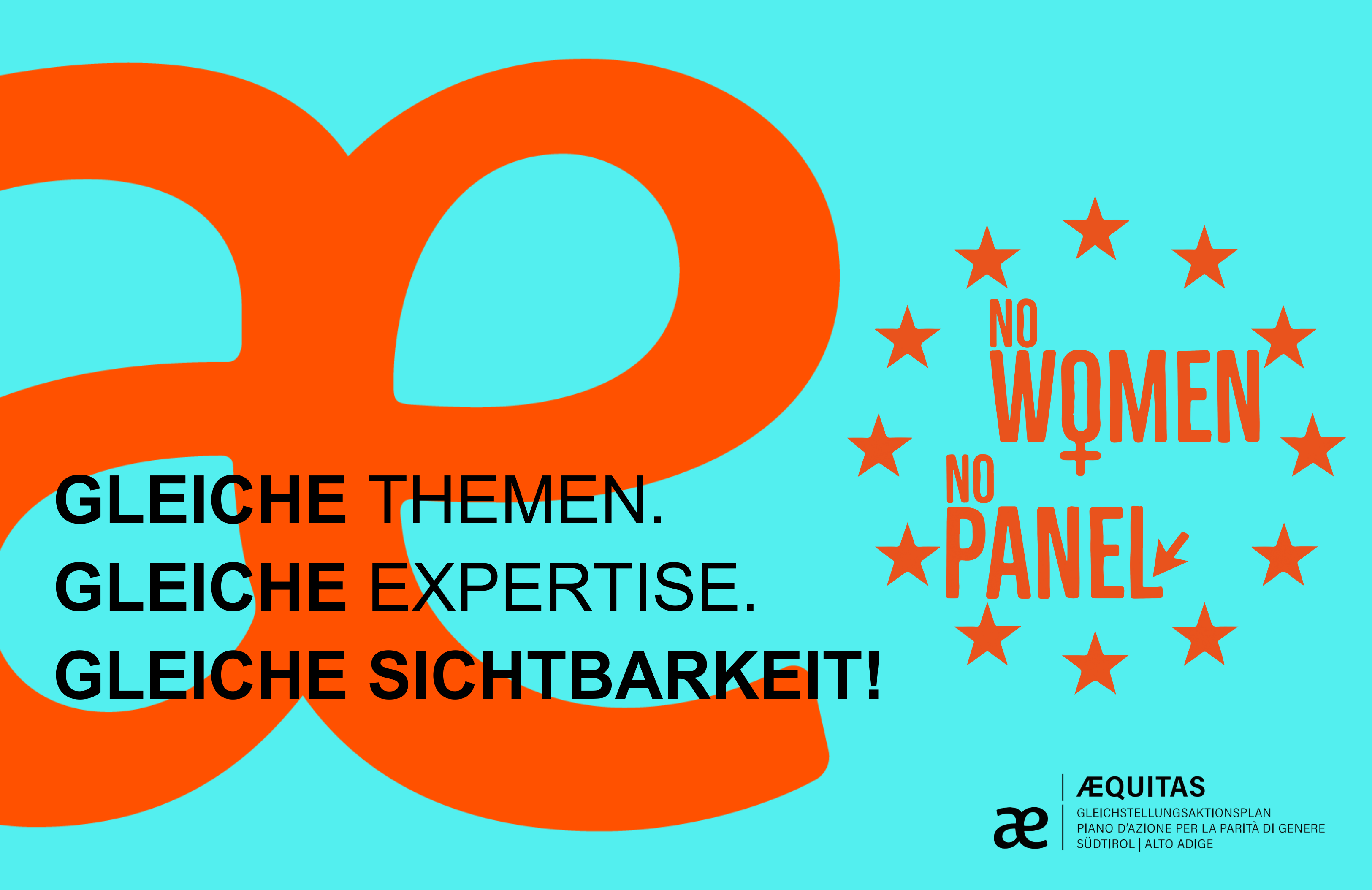 Gleiche Sichtbarkeit ist das Ziel: No Women No Panel!