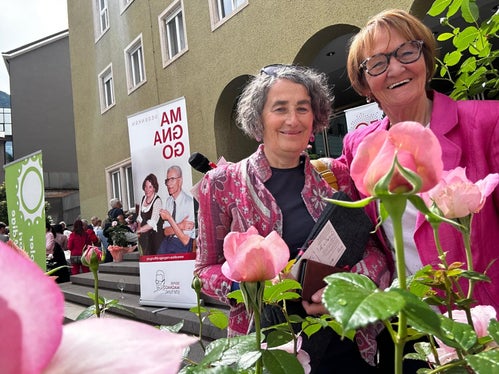 La storica Barbara Stocker (a sinistra) e l'ideatrice Martha Stocker