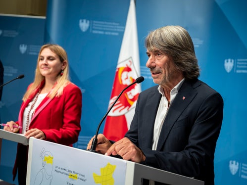 L'Assessore alla sanità Hubert Messner sottolinea l'importanza della prevenzione e della diagnosi precoce (Foto: USP/Fabio Brucculeri)