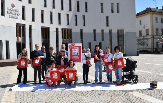 Bruneck - tolle Aktion am Rathausplatz und am Graben 