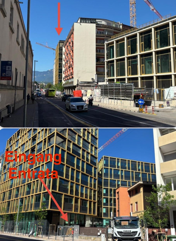 Der neue Sitz in der Garibaldistraße 14 in Bozen