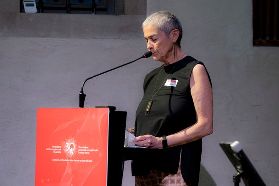 Referentin Laura Onofri, Präsidentin von Se Non Ora Quando, Turin (Foto: LPA/Manuela Tessaro)

