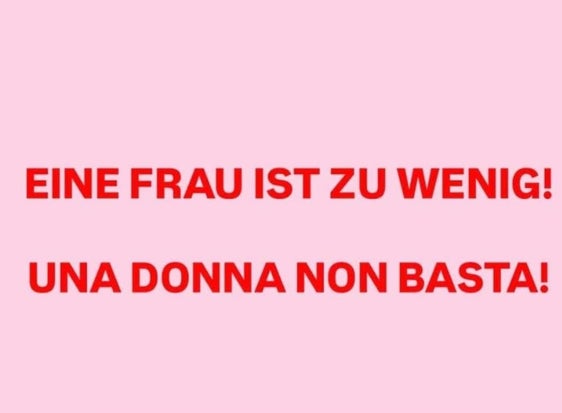 La quota femminile ha un enorme potere simbolico. 