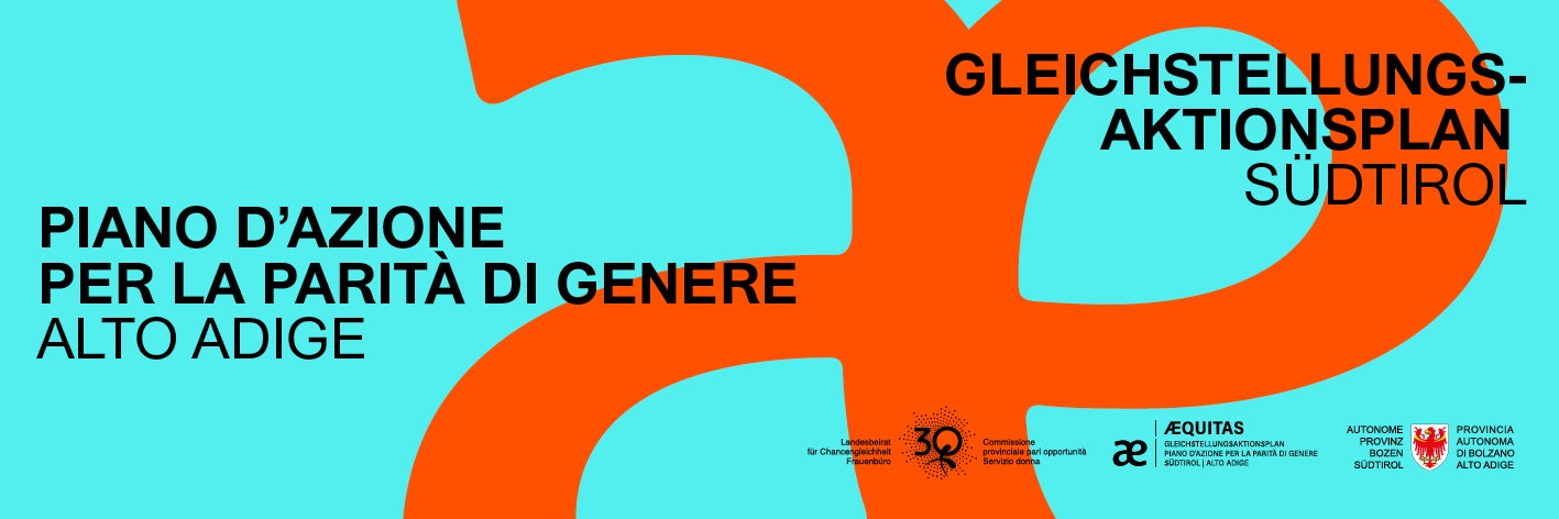 Grafik und Logos des Gleichstellungsaktionsplans ÆQUITAS