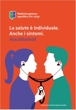 La copertina dell'opuscolo con informazioni importanti sulla medicina di genere. (Foto: Agenzia di stampa e comunicazione della Provincia autonoma di Bolzano)