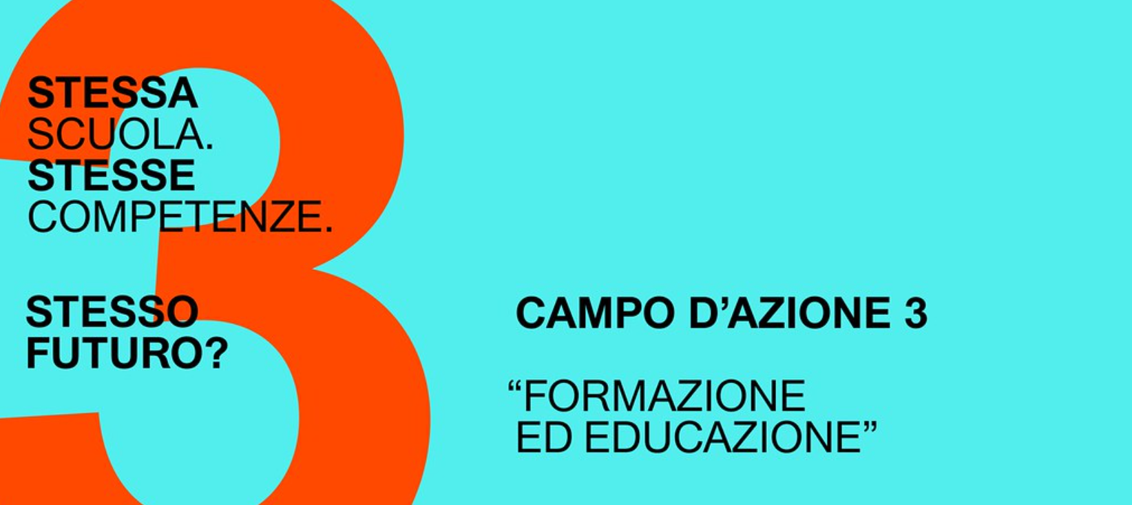 Campo d'azione 3 - Formazione e educazione