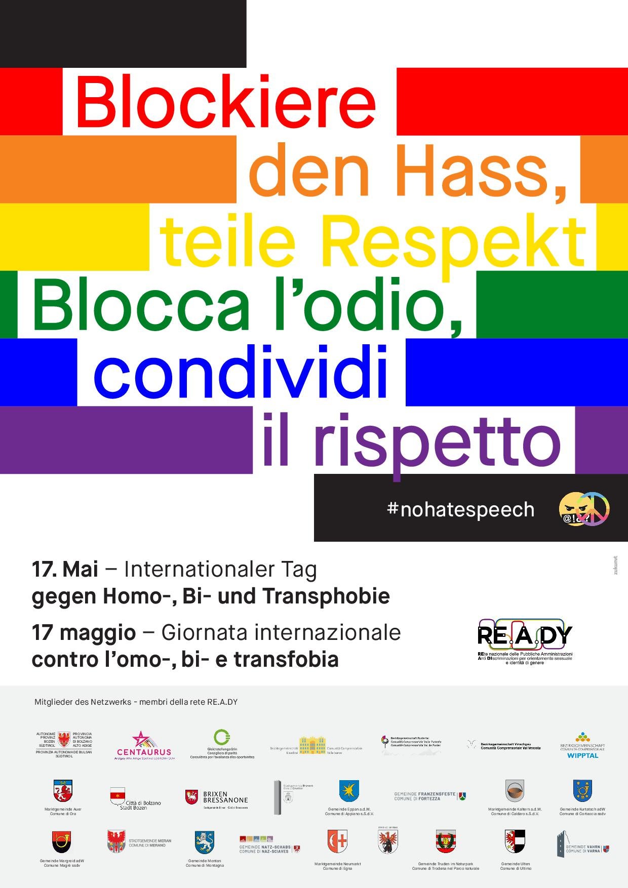 Blockiere den Hass, teile Respekt