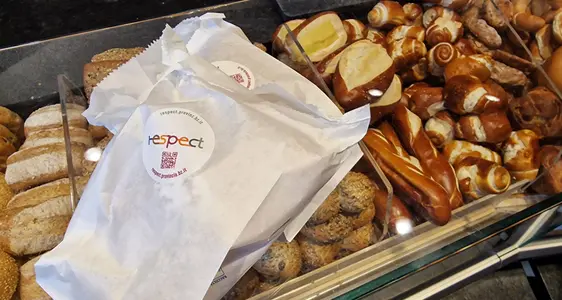 Tag des Respekts in Bäckereien und Geschäften