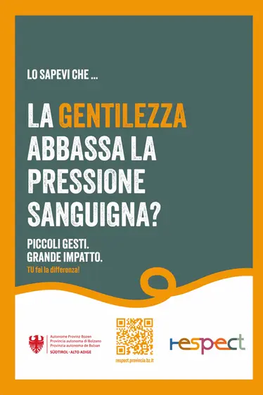 Key Visual: La gentilezza abbassa la pressione sanguigna.