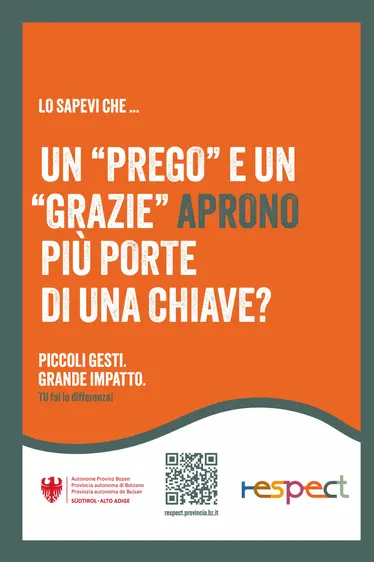 Key visual: un prego e un grazie aprono più porte di una chiave.