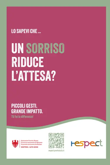 Key Visual: Un sorriso riduce l'attesa.