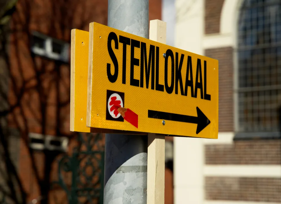 Verkiezingen stemlokaal