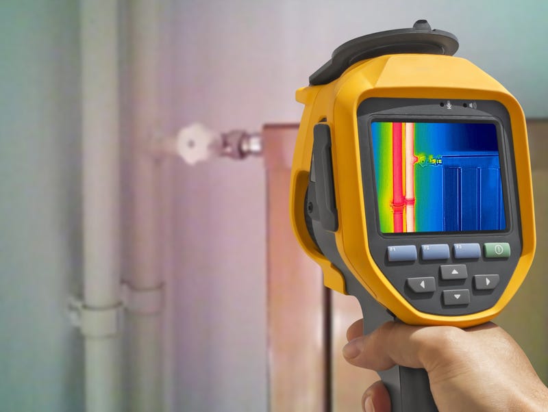 infraroodcamera op radiator gericht