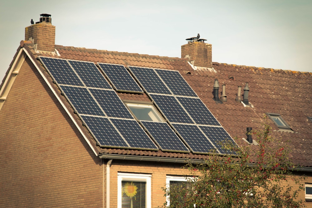 zonnepanelen op dak huis