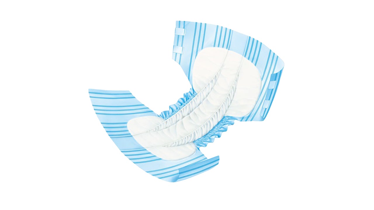 Le MoliCare® Slip de 1997: la protection améliorée contre les fuites était déjà un sujet important en 1997 dans la version du slip pour incontinence MoliCare® de l’époque
