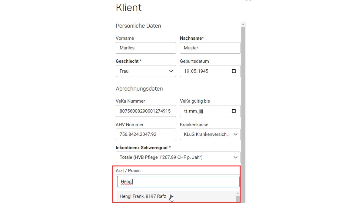 Arztsuche ZSRFinder