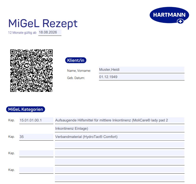 Print Rezept fehlt neu