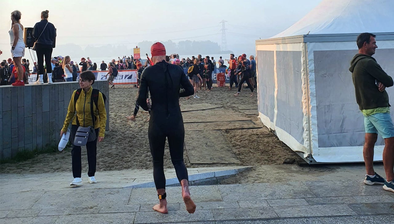 Philipp Bosshard beim Ironman Lauf Start