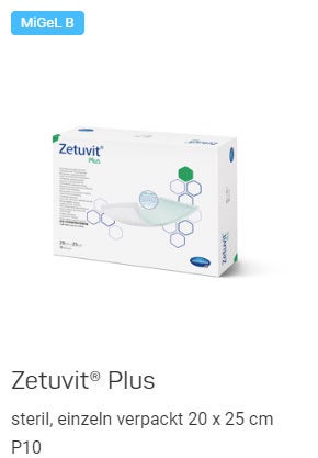 Verpackung mit Wundauflagen