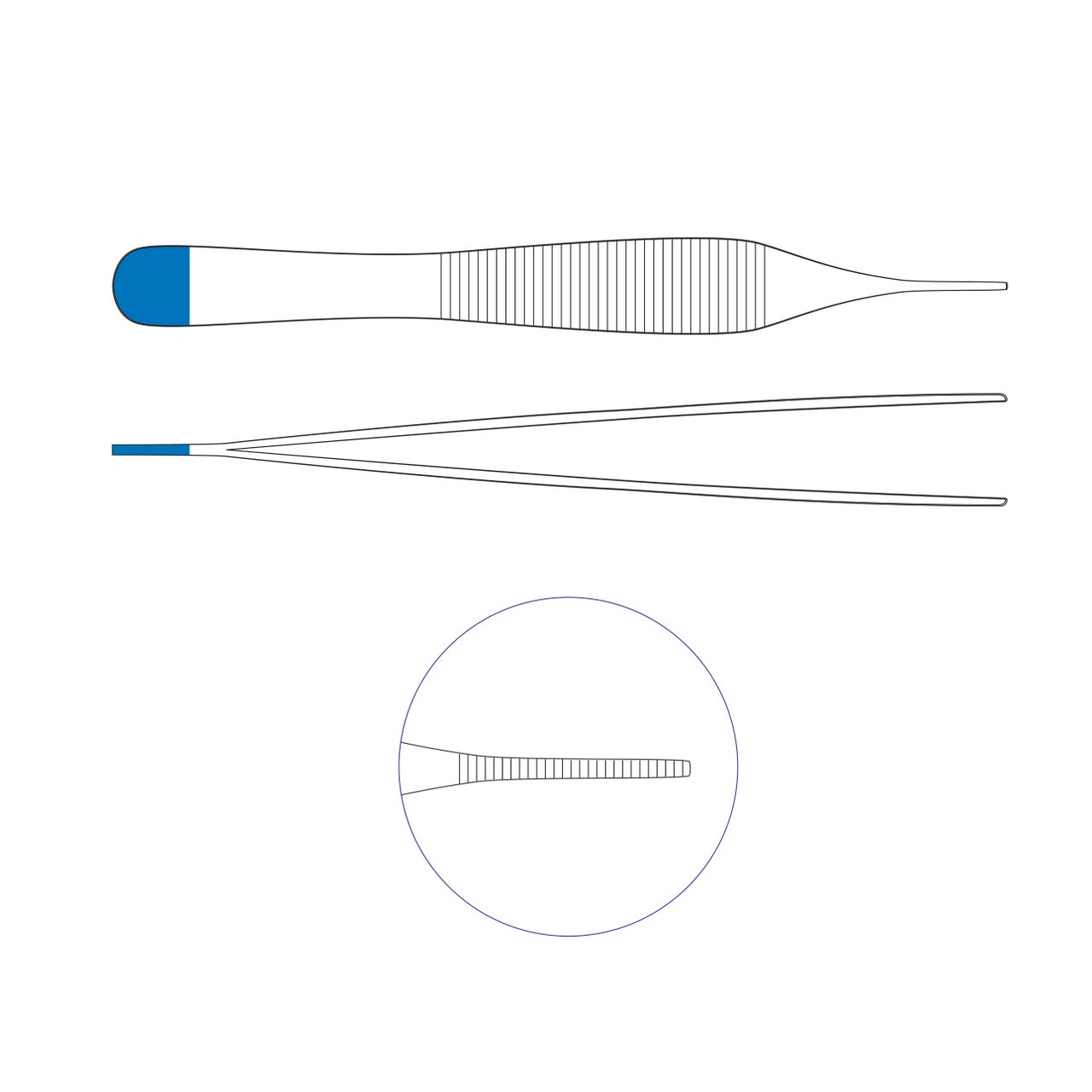 Pinza anatomica Micro-Adson