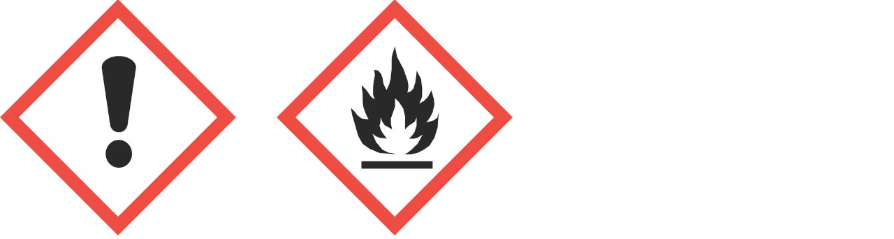 Symbole de danger « point d'exclamation » et « feu »
